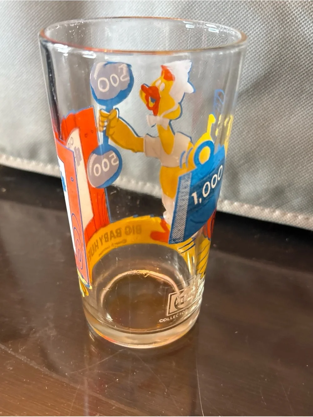 Big Baby Huey Cartoon Collectible Glass - Pepsi 1970s